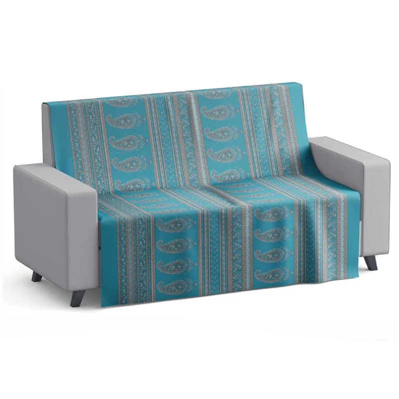 Foulard Copritutto Copridivano Telo Arredo - CALCUTTA blu