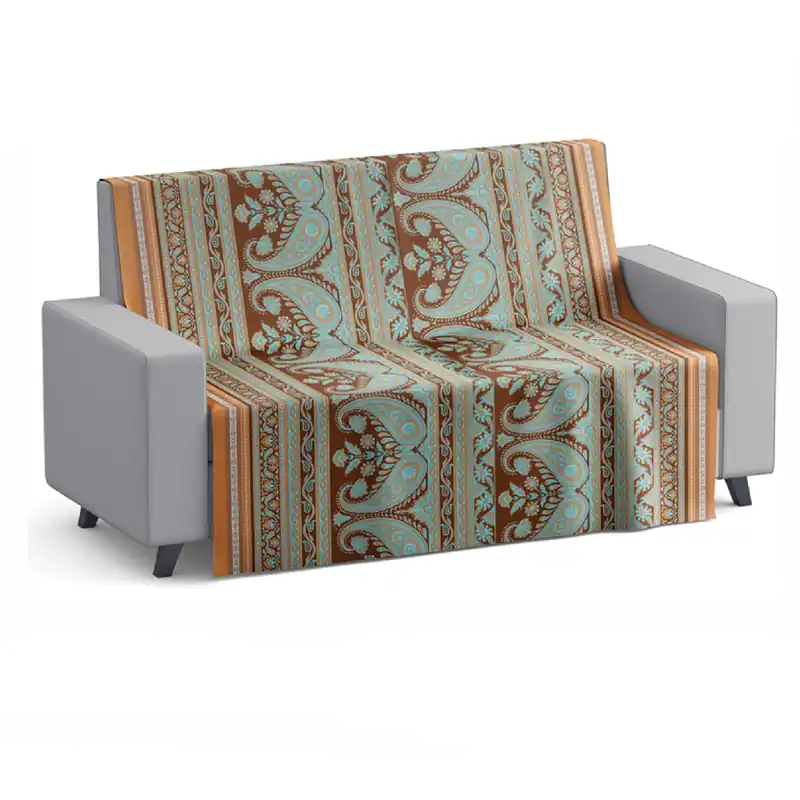 Foulard Copritutto Telo Arredo 260x260 cm VARANASI cacao