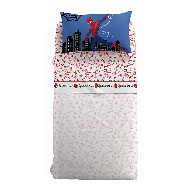 Lenzuola SPIDERMAN AMAZING Completo letto singolo per bambini