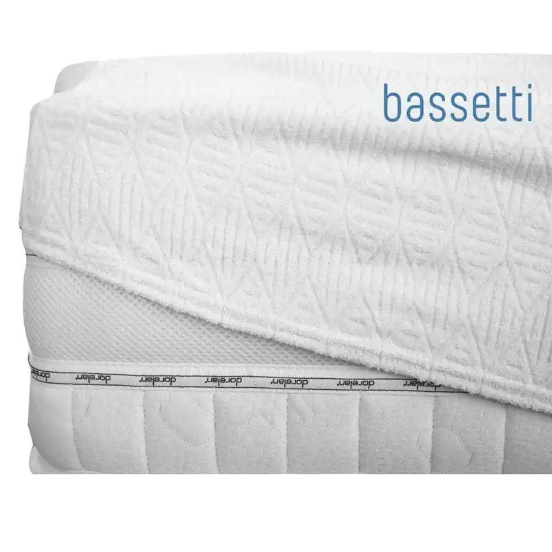Coprimaterasso in spugna di jersey con angoli BASSETTI
