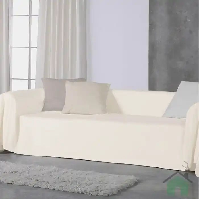 Copridivano copritutto telo Panama RARUS 350x300 bianco naturale