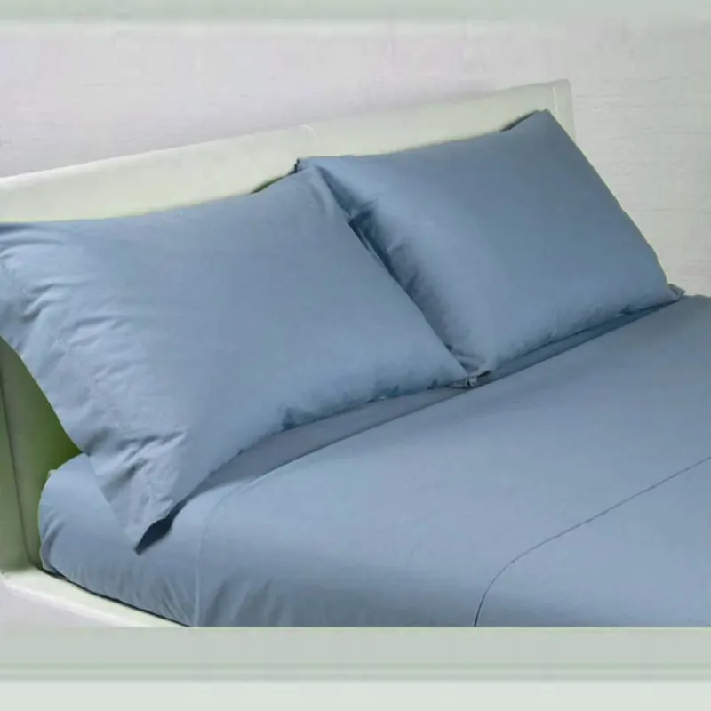 Completo Lenzuola Matrimoniale NOVIA Glam azzurro