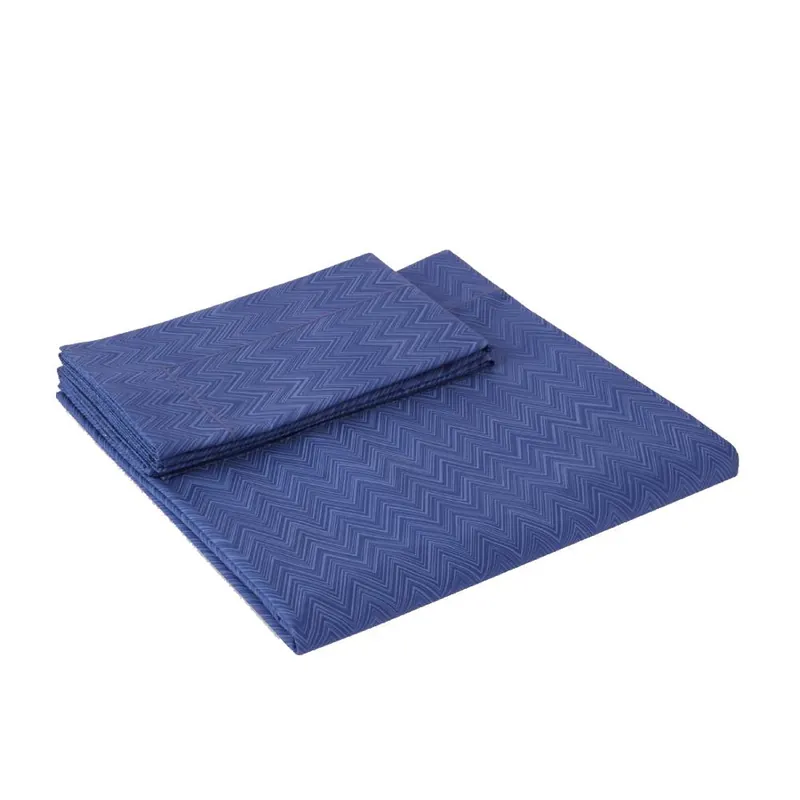 Copripiumino matrimoniale e federe Missoni JO 50 blu