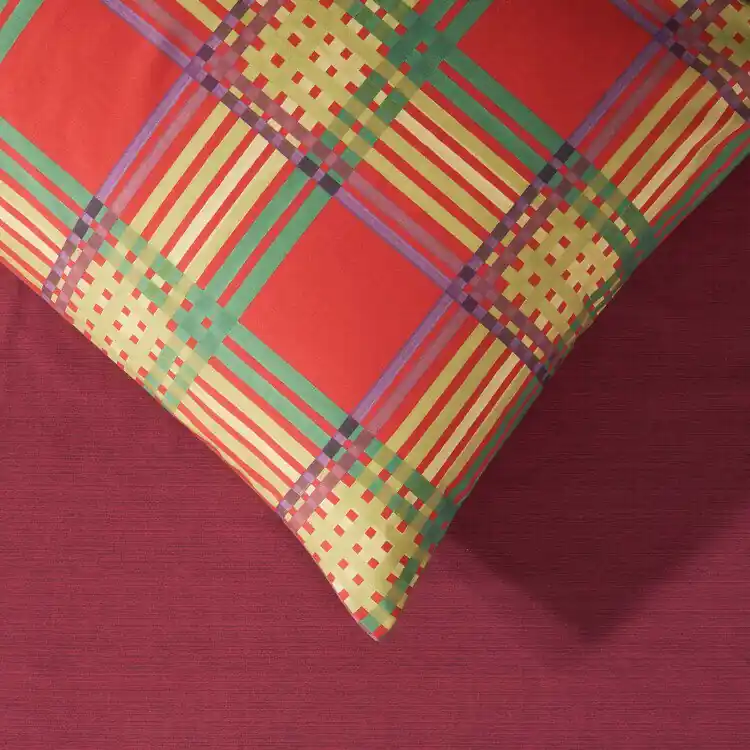 Bassetti Copripiumino Piazza e mezza Weaving Rosso Multicolore