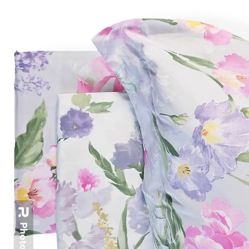 Lenzuola cotone Matrimoniali MIRABELLO May Flowers grigio