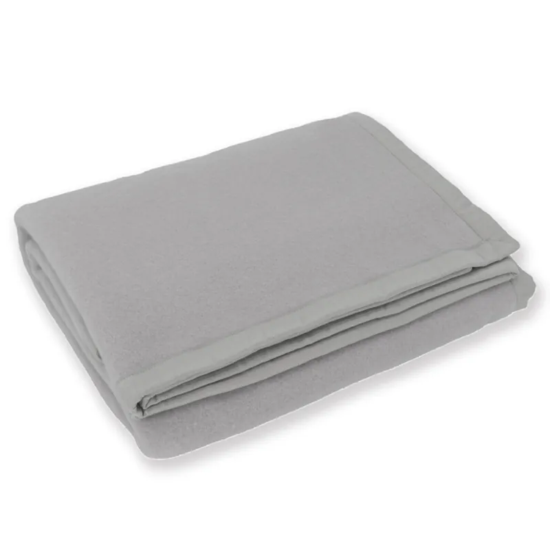 Coperta LANA Vergine Matrimoniale SOMMA DAISY fumo