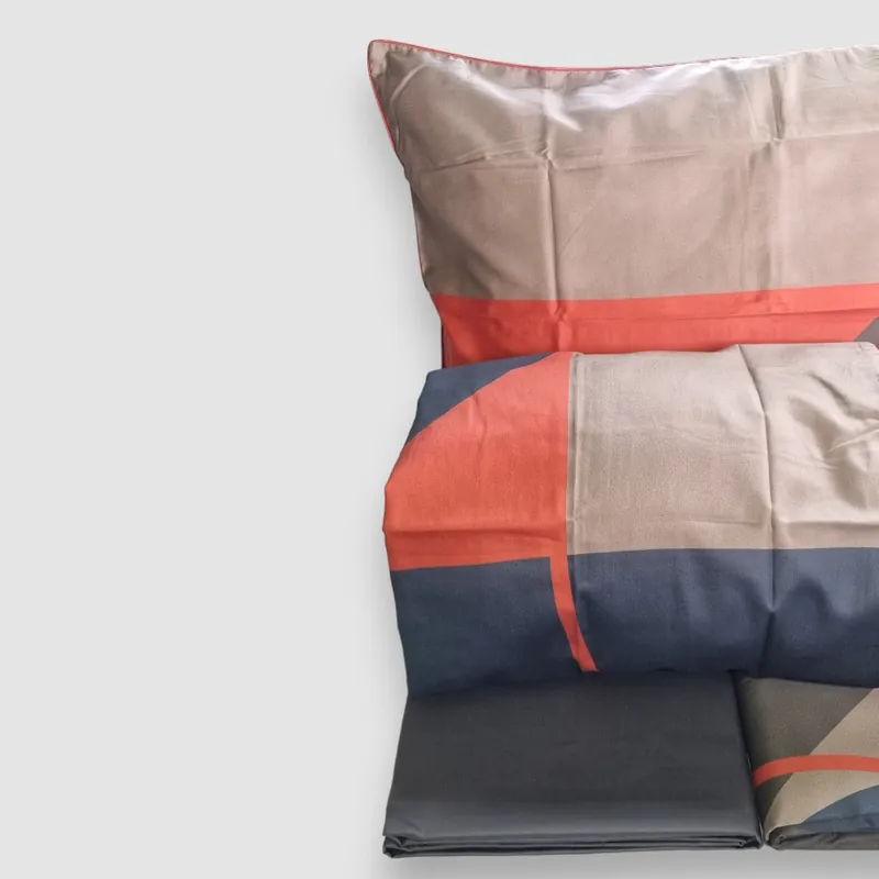 Copripiumino matrimoniale SOMMA completo in raso Poseidon