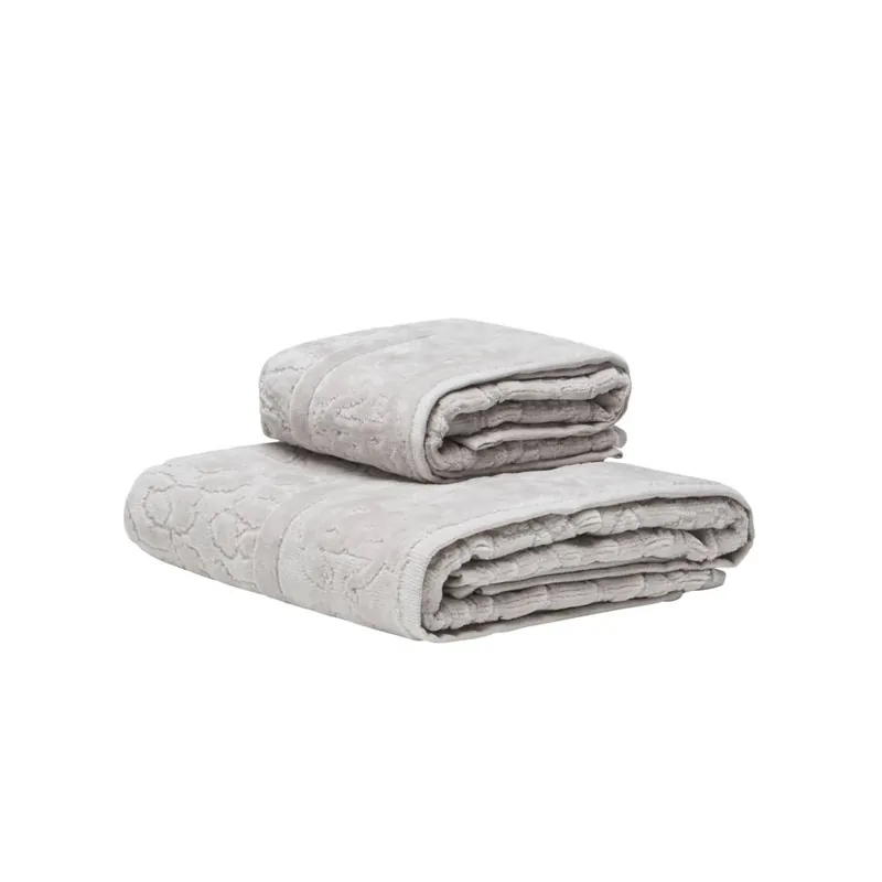 Set bagno 1+1 asciugamano viso e ospite ROBERTO CAVALLI Jaguar grey