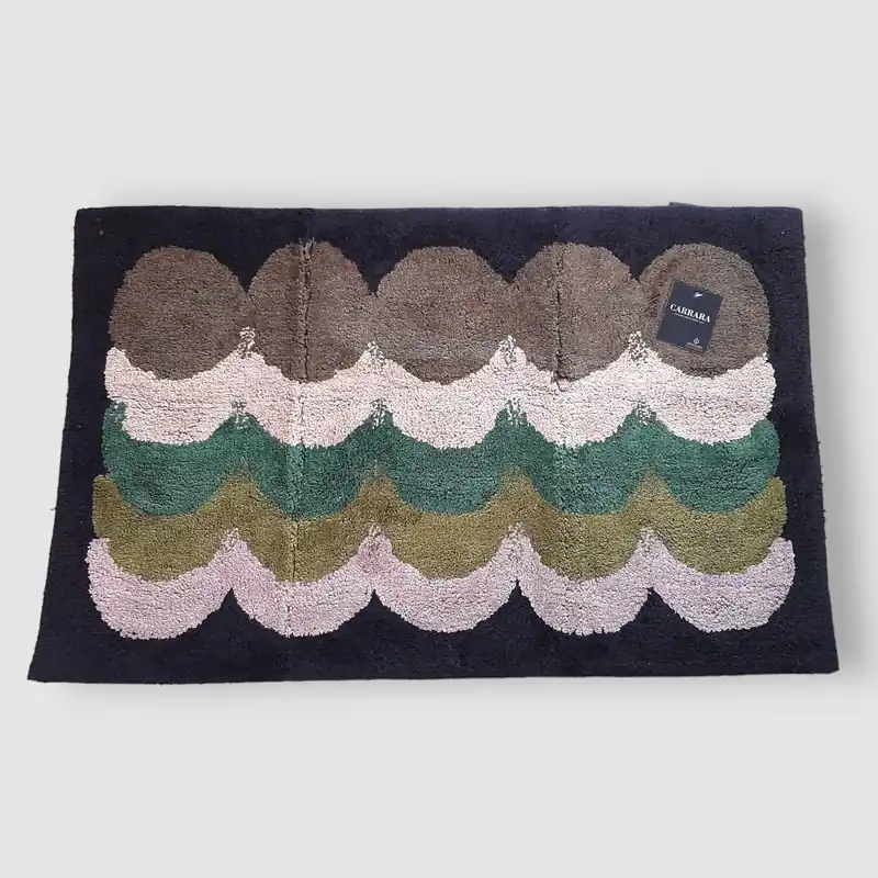 CARRARA Tappeto bagno in cotone 1500 gr MADRID verde