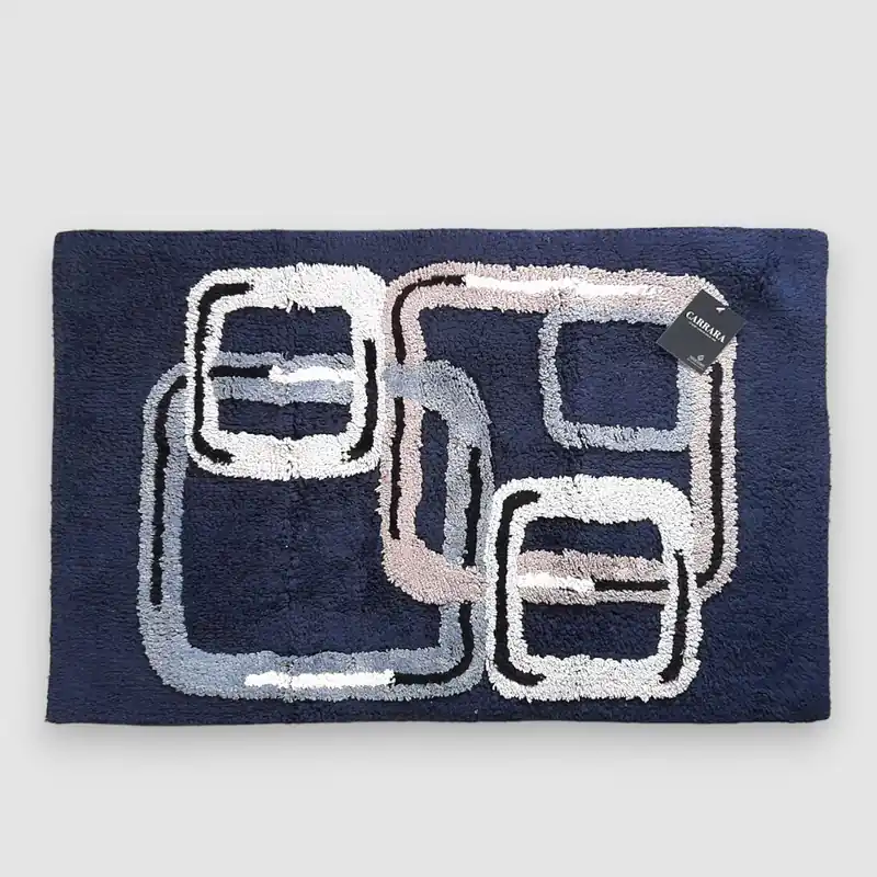 CARRARA Tappeto bagno in cotone 1500 gr ASAKO blu