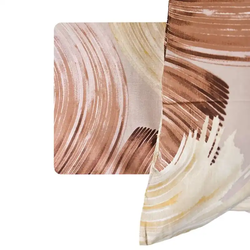Lenzuola completo in cotone Bassetti Brush Move beige multicolor