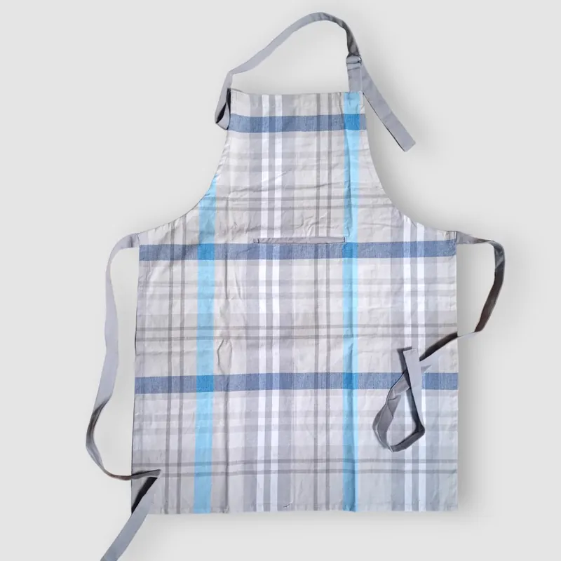 Grembiule con pettorina STUART scozzese tartan tinto in filo