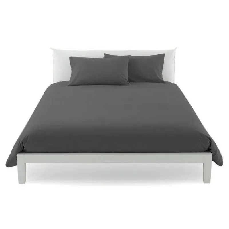 Copripiumino MAXI 270x270 copritrapunta matrimoniale in cotone ISTAR antracite