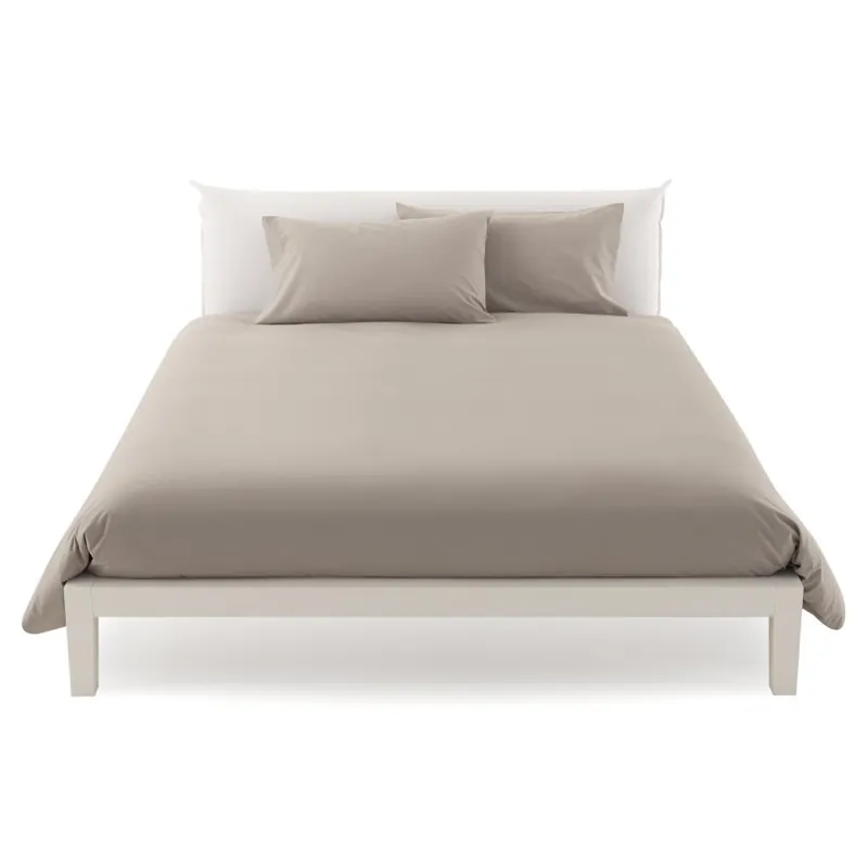 Copripiumino MAXI 270x270 copritrapunta matrimoniale in cotone ISTAR tortora
