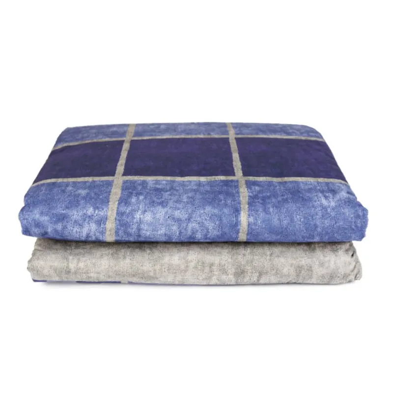 Plaid imbottito da divano CARRARA 130x180 cm Module blu