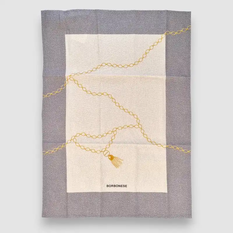 Strofinaccio Cucina BORBONESE canovaccio Bijoux grigio 50x70