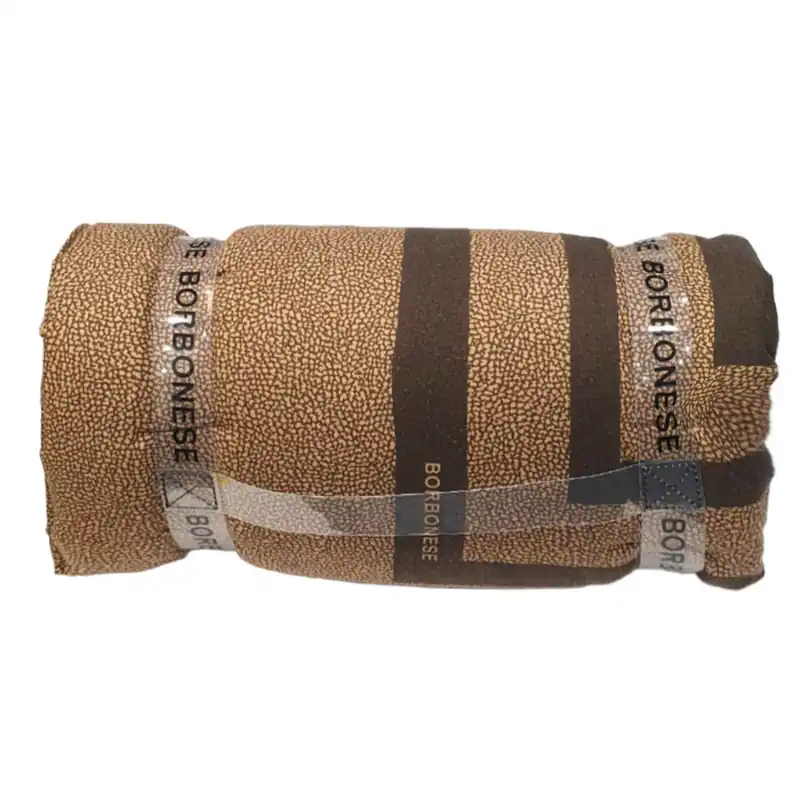Plaid da divano Borbonese imbottito 140x180 cm Pegaso marrone
