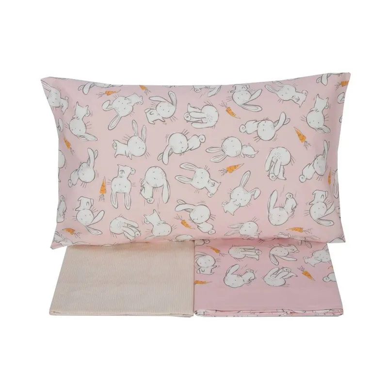 Lenzuola BABY completo lettino con sponde GABEL Guizzo rosa
