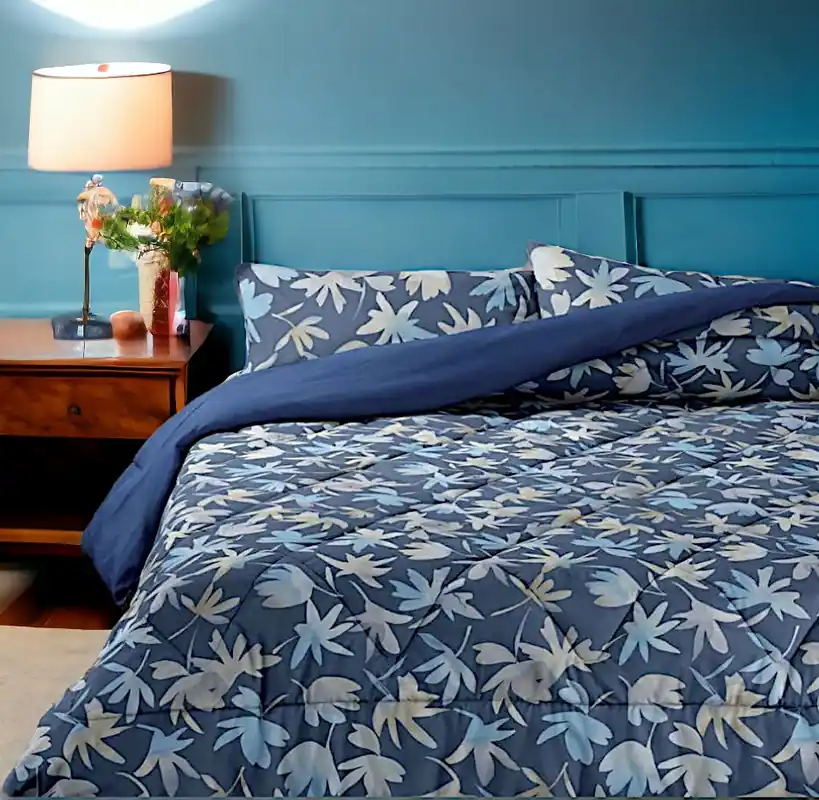Lenzuola moderne matrimoniali Bassetti SUNNY B2 bluette