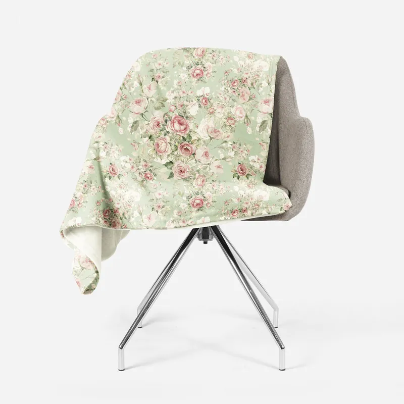 Plaid Sherpa coperta agnellata MONET super Soft floreale