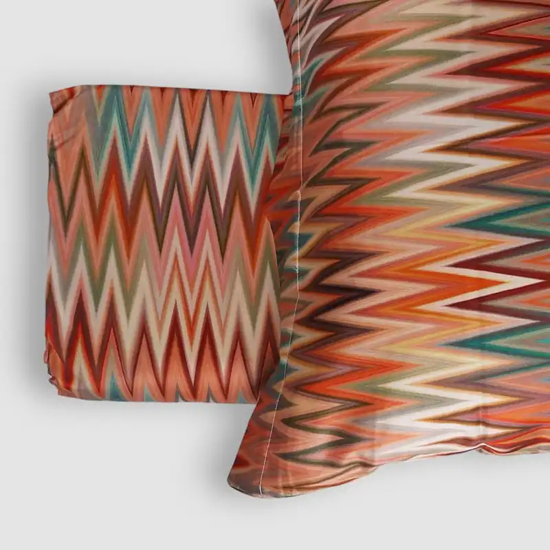 Lenzuola-copriletto matrimoniale in raso 300 TC - CHEVRON