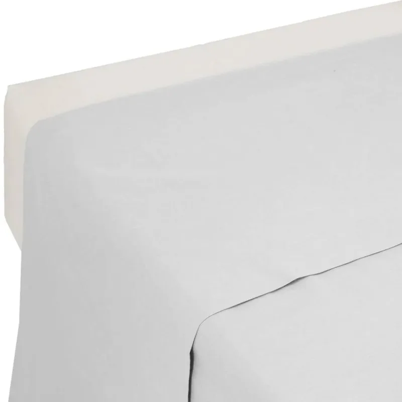 Lenzuolo Sopra piazza e mezza MAXI GABEL puro cotone perla 200x290