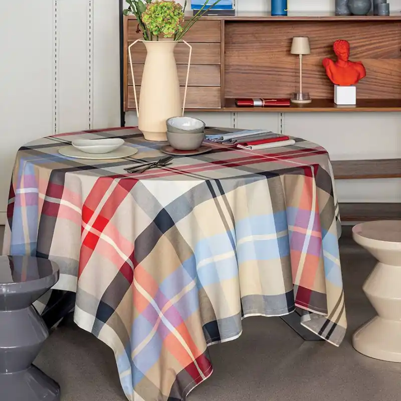 BOSSI CASA Tovaglia Cotone Tinto Filo scozzese 1417 multicolor