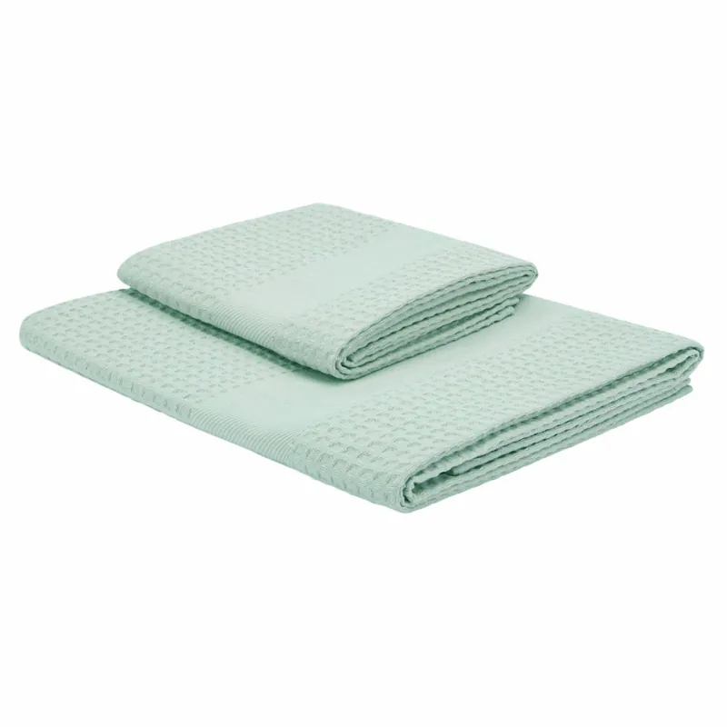 Set asciugamano+ospite in cotone nido d'ape BELLORA