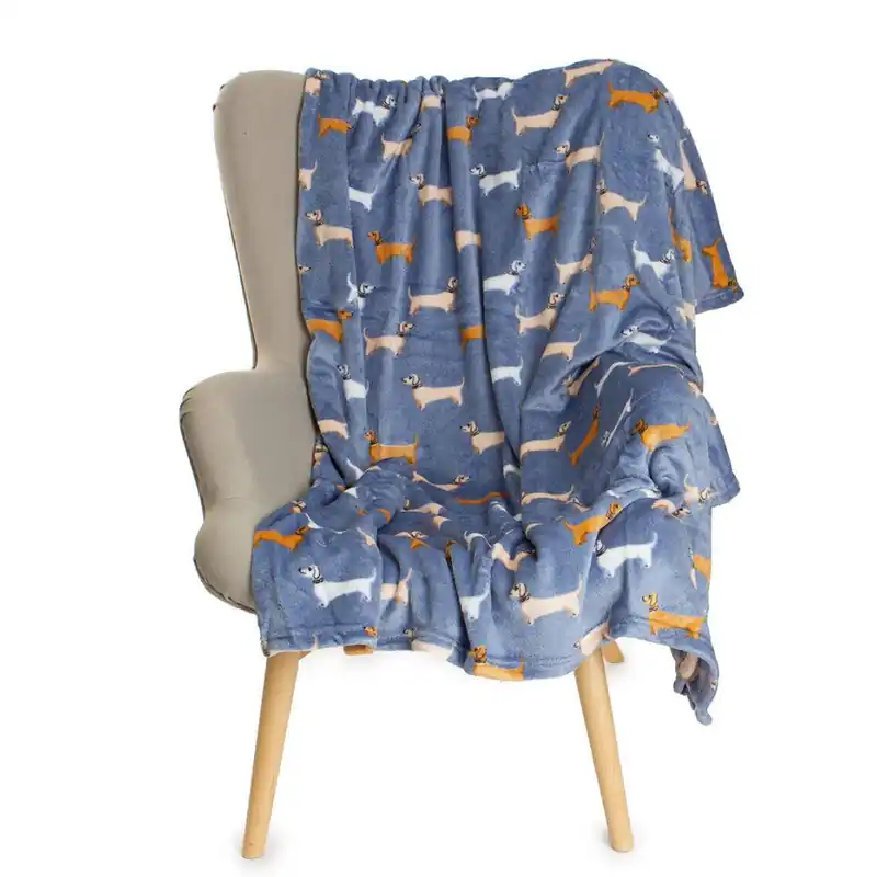 Plaid Super Soft OTTO coperta divano-letto Bassotti 210x240 cm