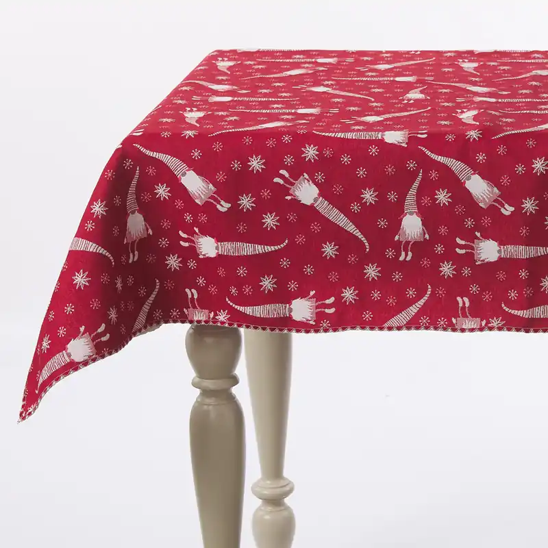Copritavolo NATALE tovaglia Gobelin tinto in filo Pixie Navidad