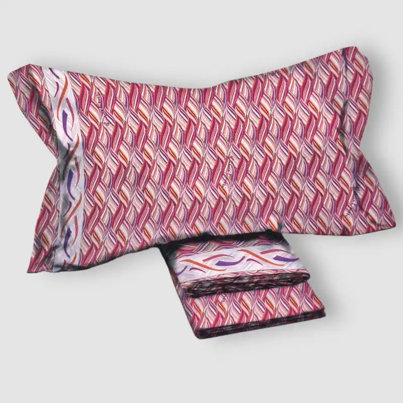 Lenzuola matrimoniali in cotone Enrico Coveri Dixie fuxia