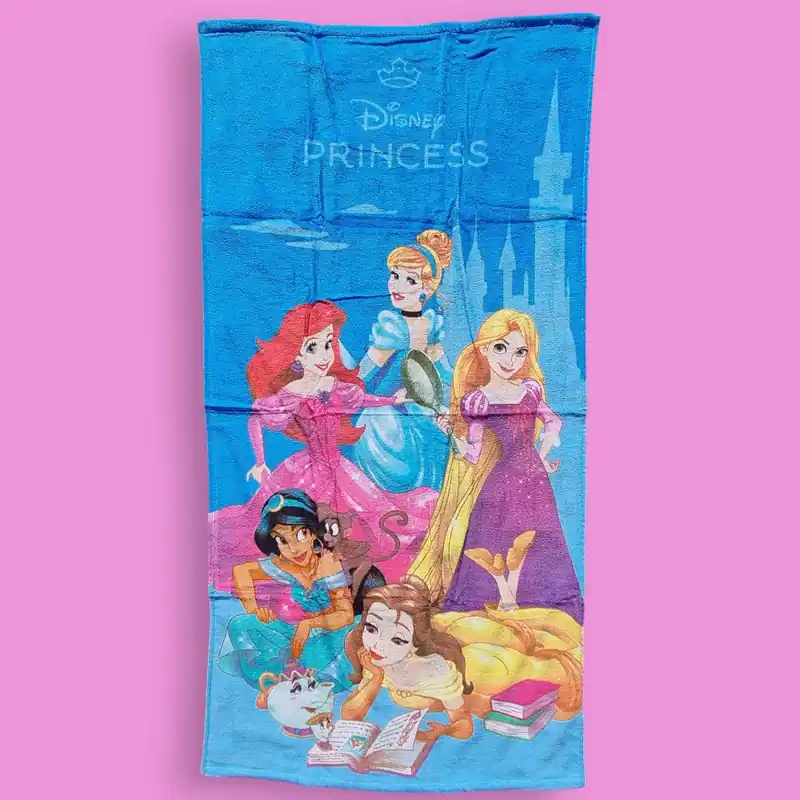Telo mare spugna Principesse 70x140 cm Disney per bambine