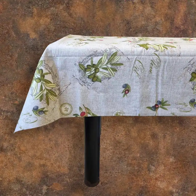 Tovaglia rettangolare MAXI 24 posti Rami di Ulivo 140x450
