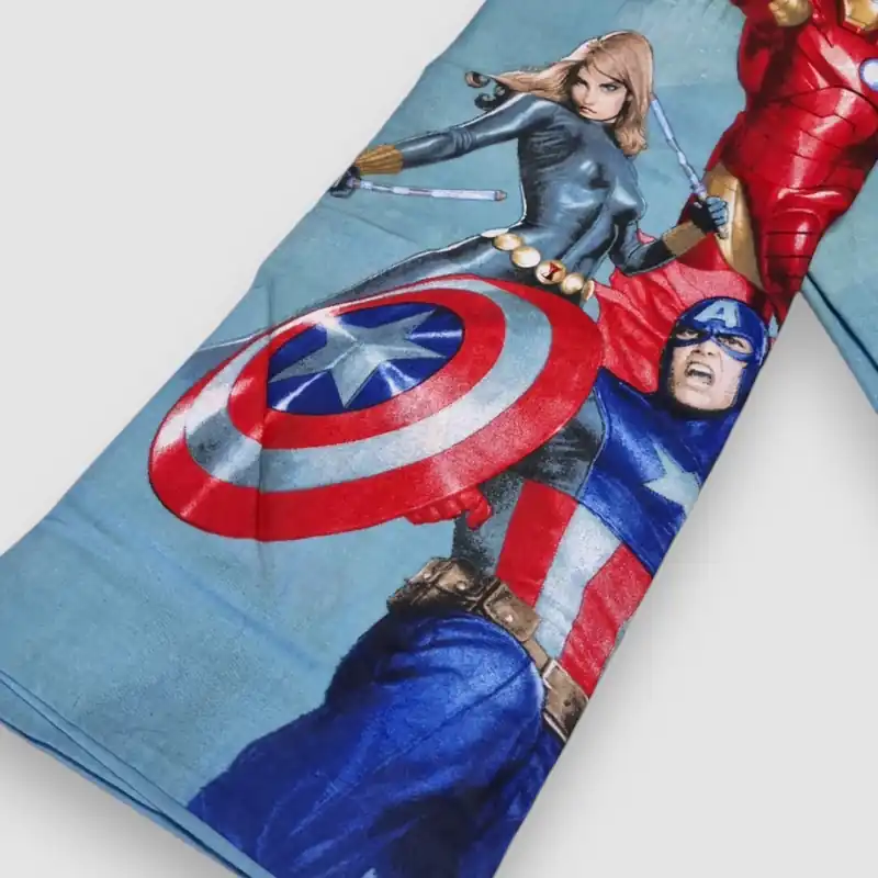 Lenzuolo piano di sopra singolo MARVEL in cotone AVENGERS 2 scelta