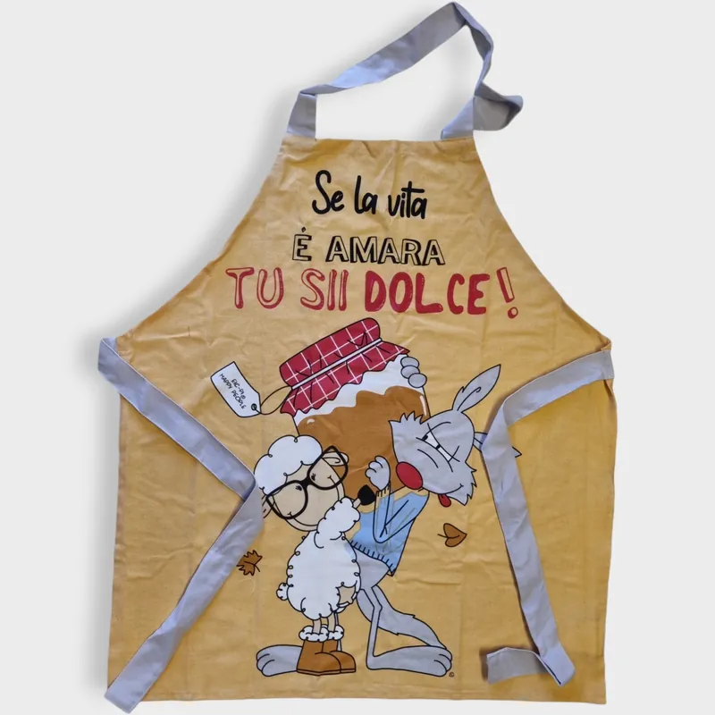Eic-Pi Happy People Grembiule in cotone con pettorina DOLCE