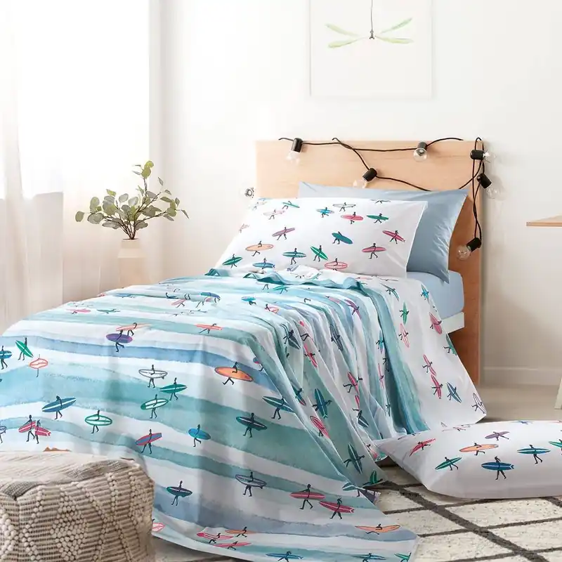 Lenzuola-copriletto estive in cotone letto singolo Gabel TARIFA