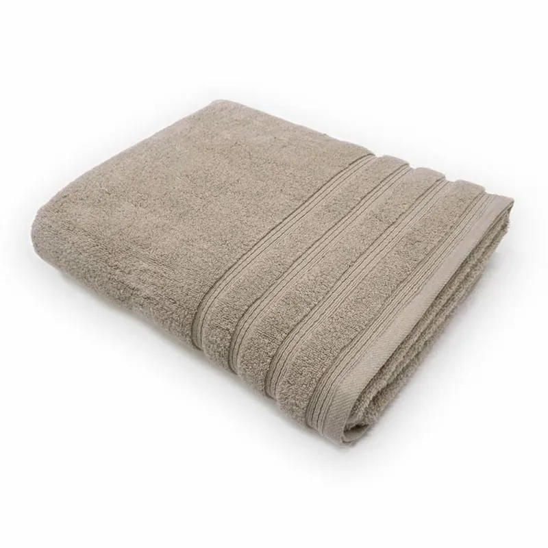 Telo da bagno e doccia 90x170 in spugna 650 gr tortora in OFFERTA