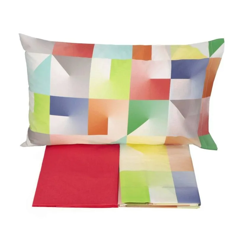 Completo lenzuola in cotone piazza e mezza MAXI Gabel Evolution Multi