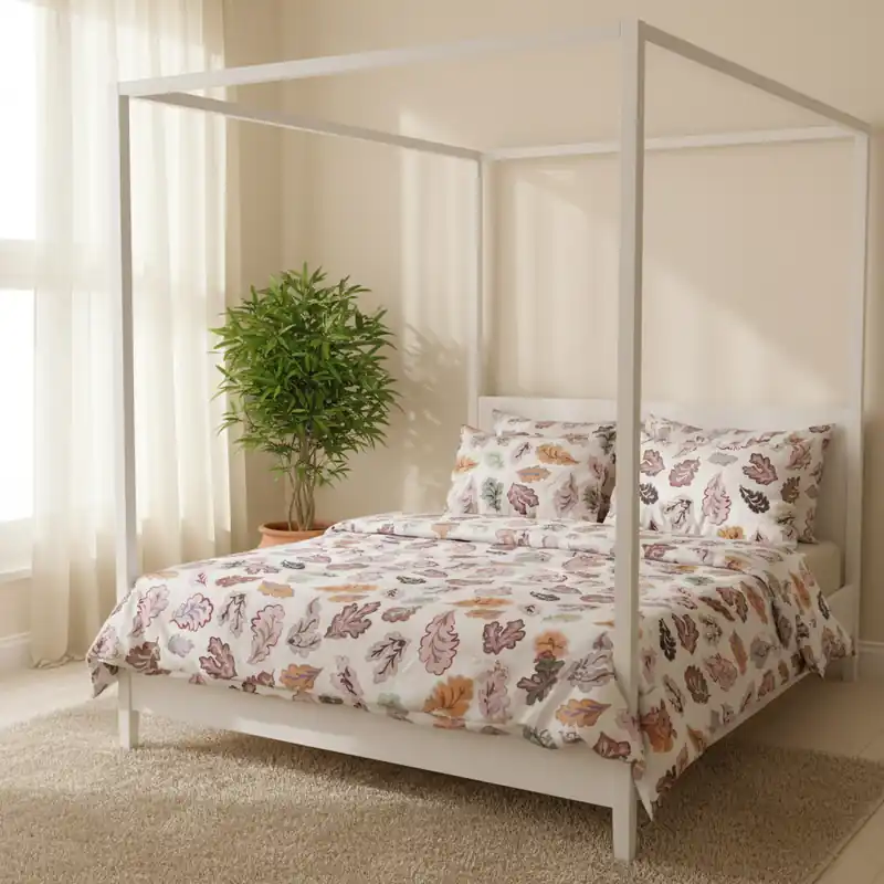 Set copripiumino in cotone Matrimoniale Enrico Coveri Oak rosa