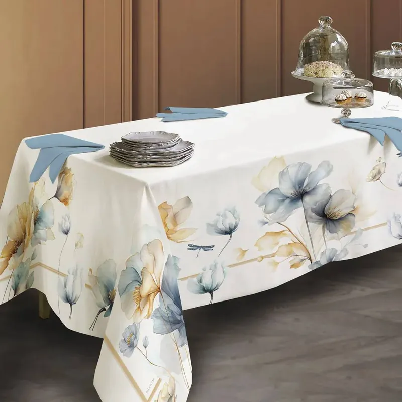 Tovaglia rettangolare in cotone RANDI BLOOM Saffo floreale