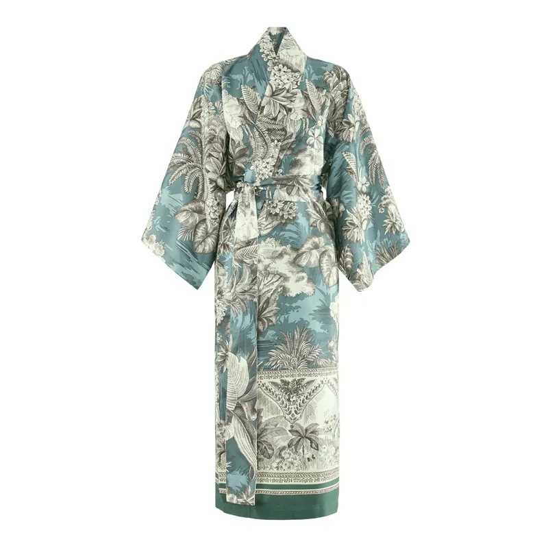 Kimono Bassetti Boboli V1 in Cotone Makò - Omaggio alla Natura Fiorentina