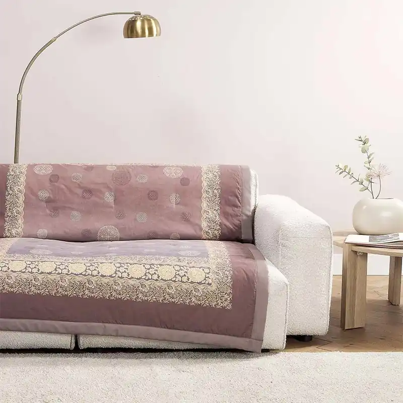 Plaid Bassetti Pallavicino G1 - Design Italiano in Cotone felpato