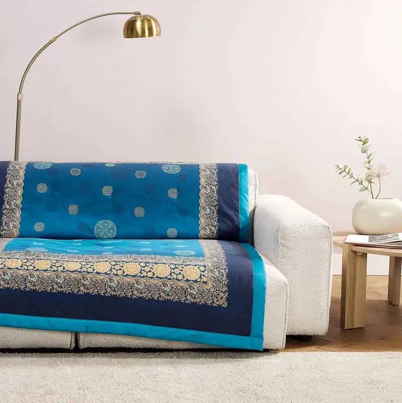 Plaid Bassetti Pallavicino B1 - Design Italiano in Cotone felpato