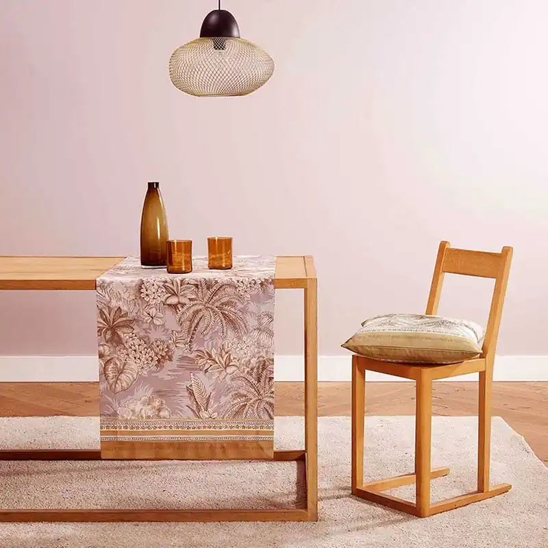 Bassetti Runner Boboli G1 Rosa Grigio 50x150 cm in Cotone