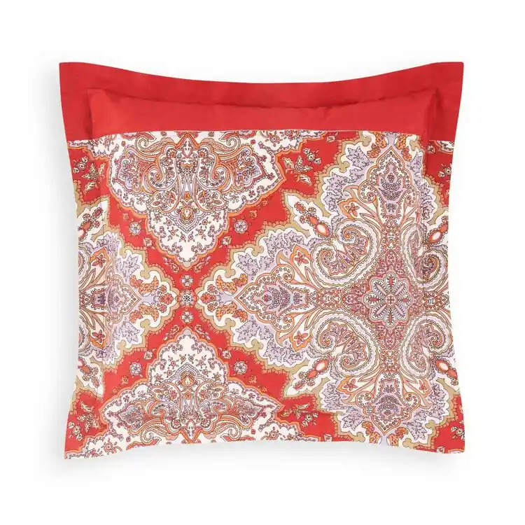 BASSETTI fodera per Cuscino Marechiaro R1 in Raso - Eleganza rosso fiammante