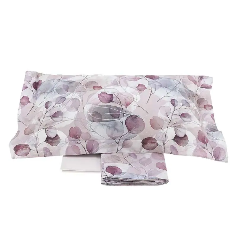 Lenzuola-copriletto Matrimoniale in percalle RANDI Eclipse rosa