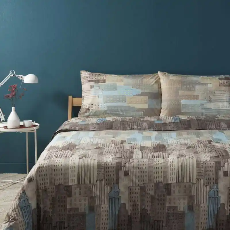 Bassetti completo lenzuola in cotone City Now 41 beige