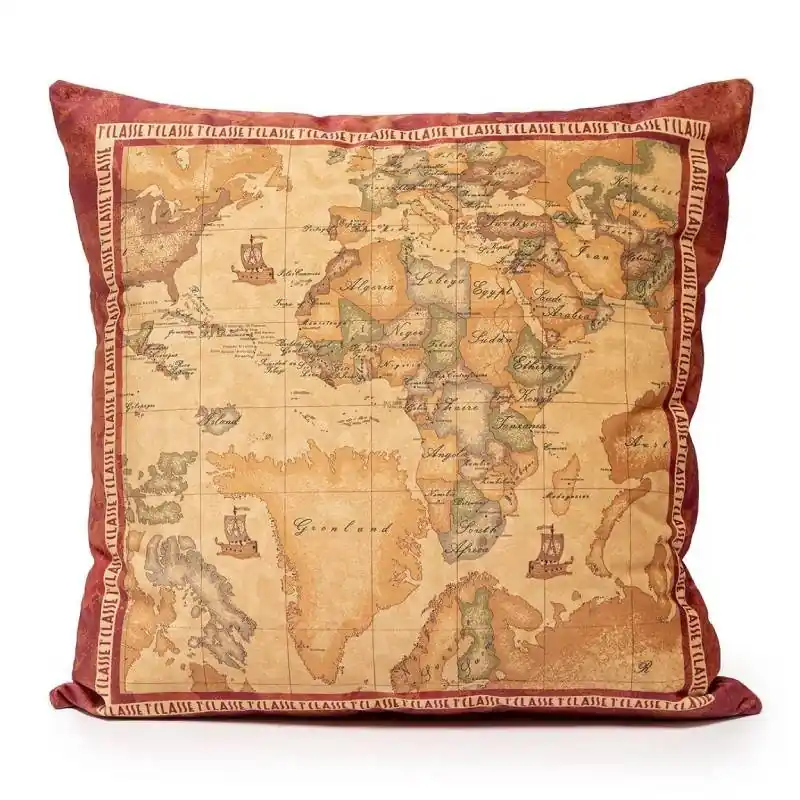 ALVIERO MARTINI cuscino arredo in velluto 1classe Geo Classic RED