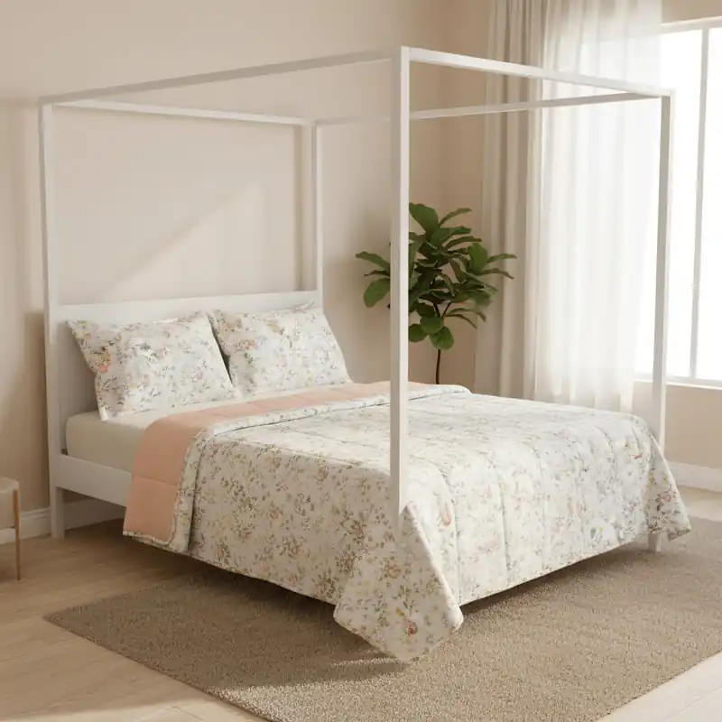 Copriletto trapuntato primaverile matrimoniale GABEL LADY piccoli fiori