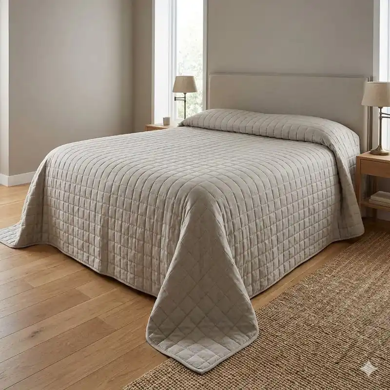 Copriletto primaverile piazza e mezza GABEL Chromo Skin grigio